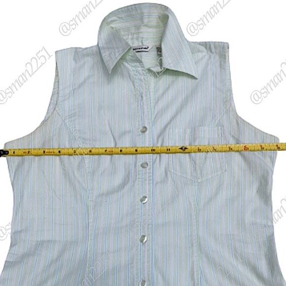 🆕Richard Malcom Sleeveless Button Down Shirt NWOT - Picture 6 of 10